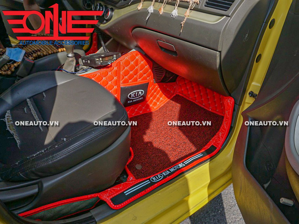 Thảm lót sàn ô tô 8D KIA Morning Full viền cửa