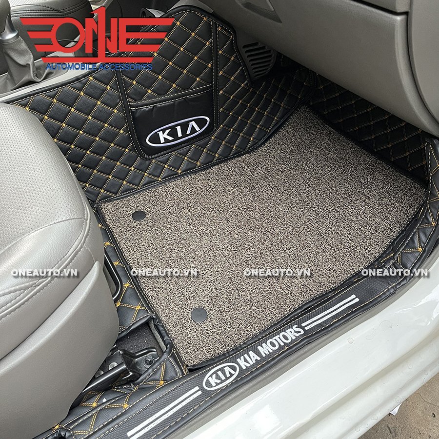 Thảm lót sàn ô tô 8D KIA Morning Full Viền cửa