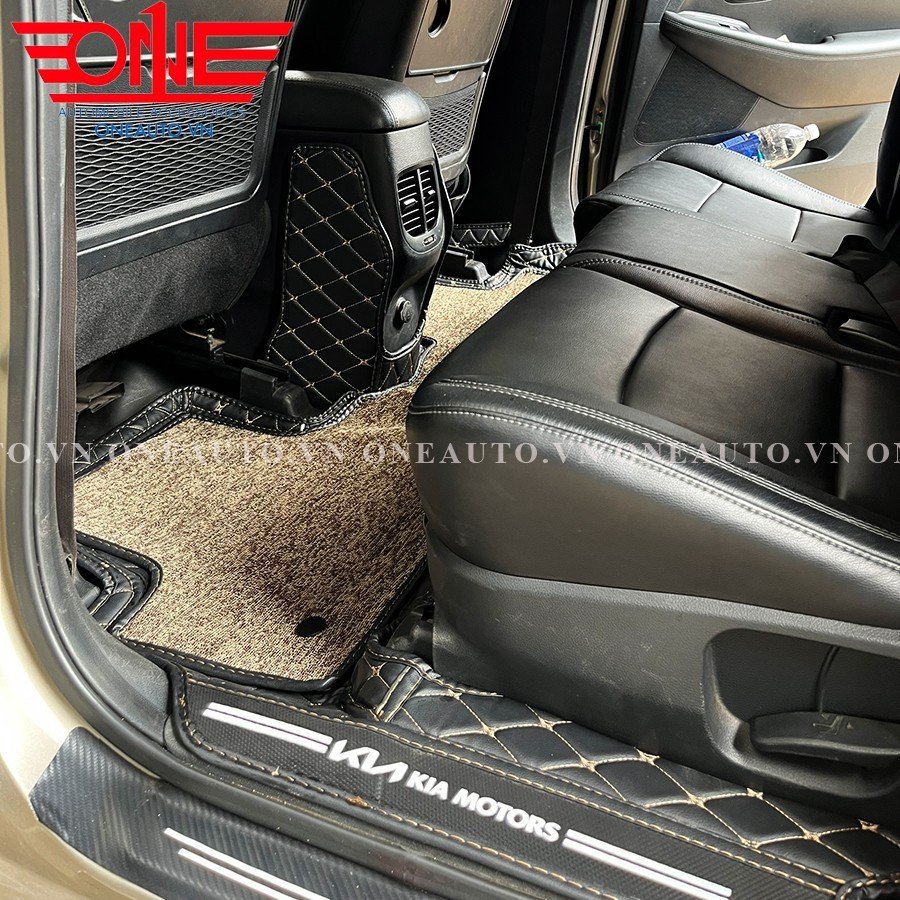 Thảm lót sàn ô tô 8D KIA Rondo Full viền cửa