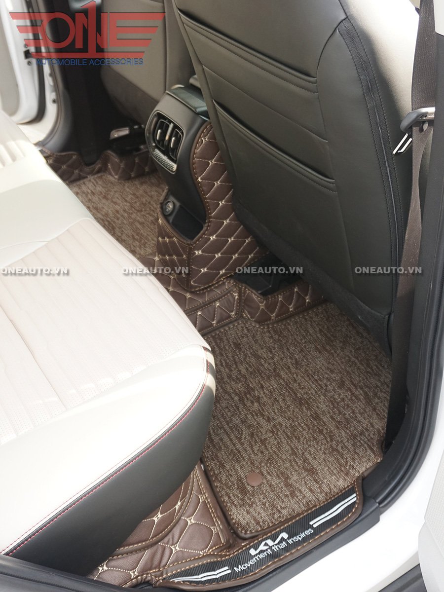 Thảm lót sàn ô tô 8D KIA Sonet Full viền cửa