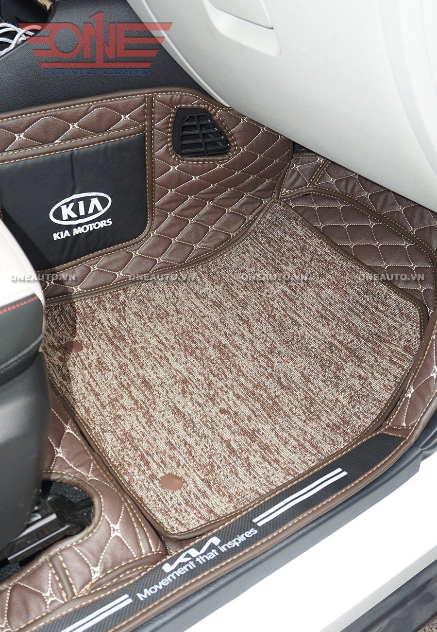 Thảm lót sàn ô tô 8D KIA Sonet Full viền cửa