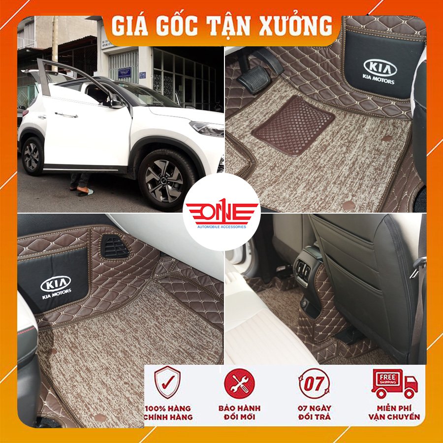 Thảm lót sàn ô tô 8D KIA Sonet Full viền cửa