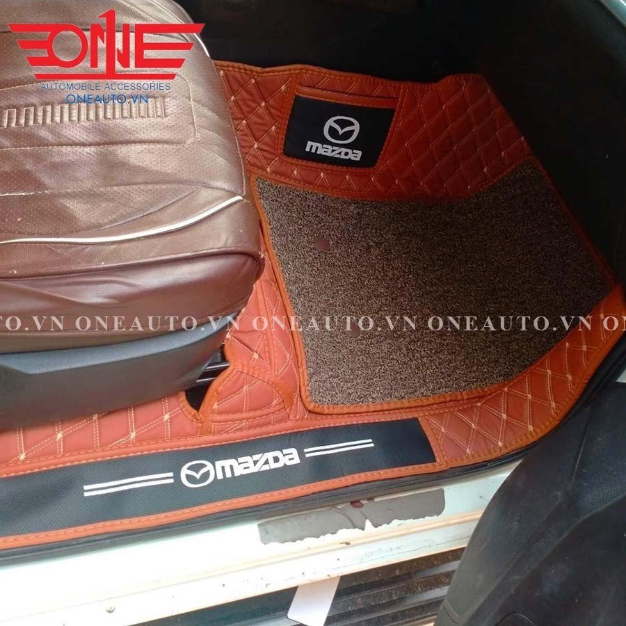Thảm lót sàn ô tô 8D MAZDA BT50 phủ viền cửa