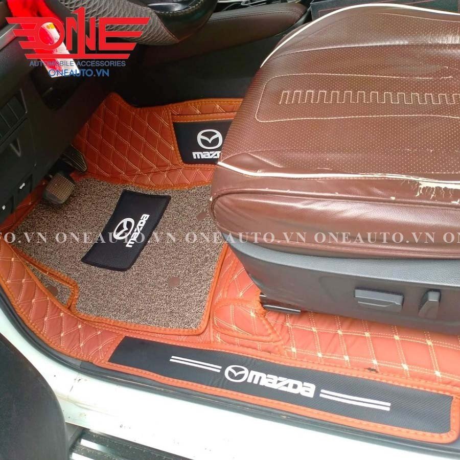 Thảm lót sàn ô tô 8D MAZDA BT50 phủ viền cửa