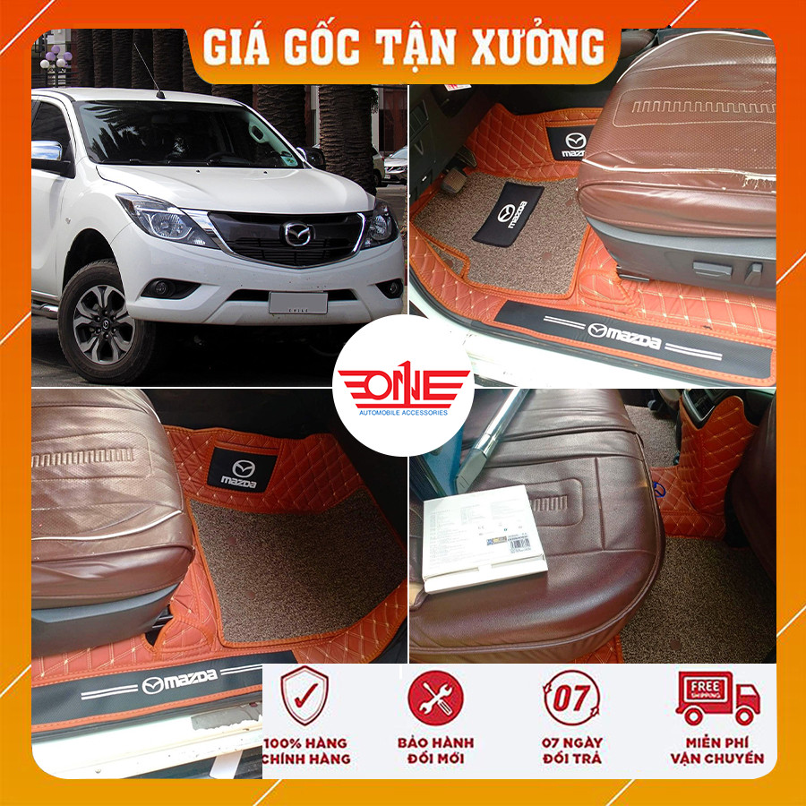 Thảm lót sàn ô tô 8D MAZDA BT50 phủ viền cửa