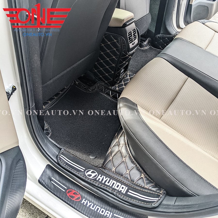 Thảm lót sàn ô tô 8D Hyundai Accent Full viền cửa