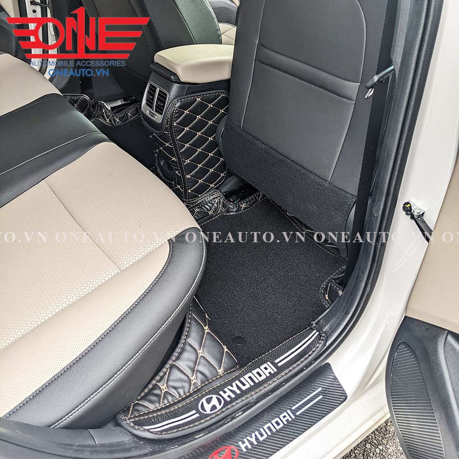 Thảm lót sàn ô tô 8D Hyundai Accent Full viền cửa