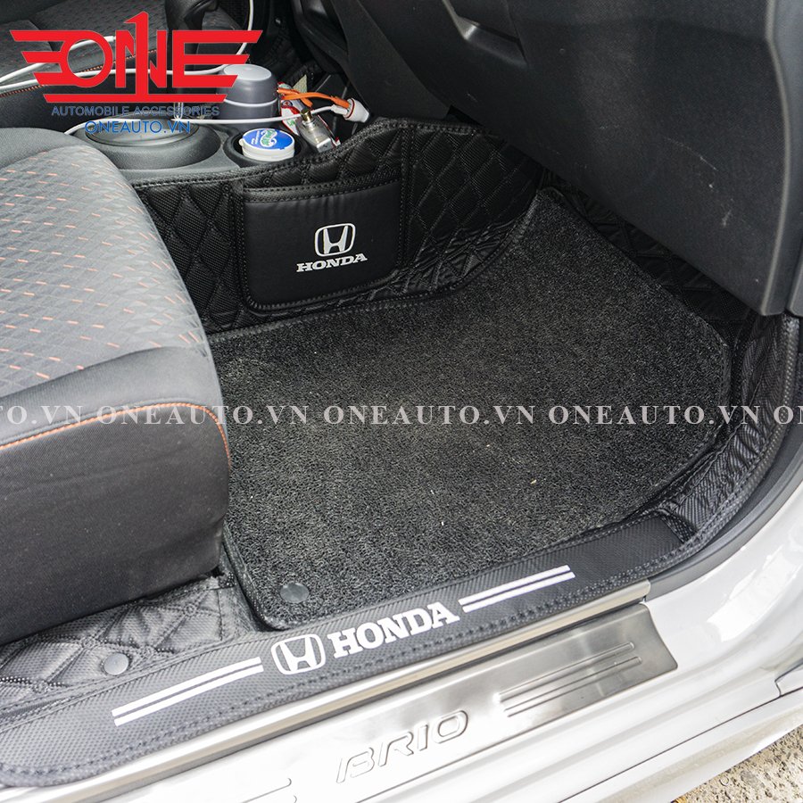 Thảm lót sàn ô tô 8D Honda Brio Phủ Viền Cửa