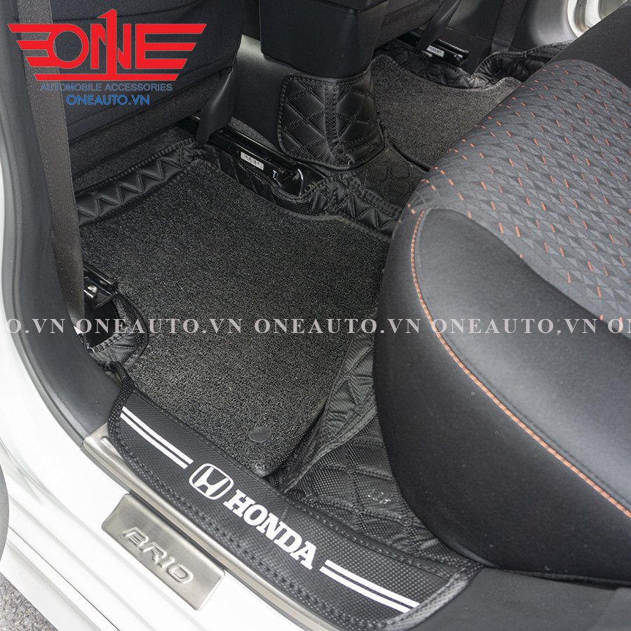 Thảm lót sàn ô tô 8D Honda Brio Phủ Viền Cửa