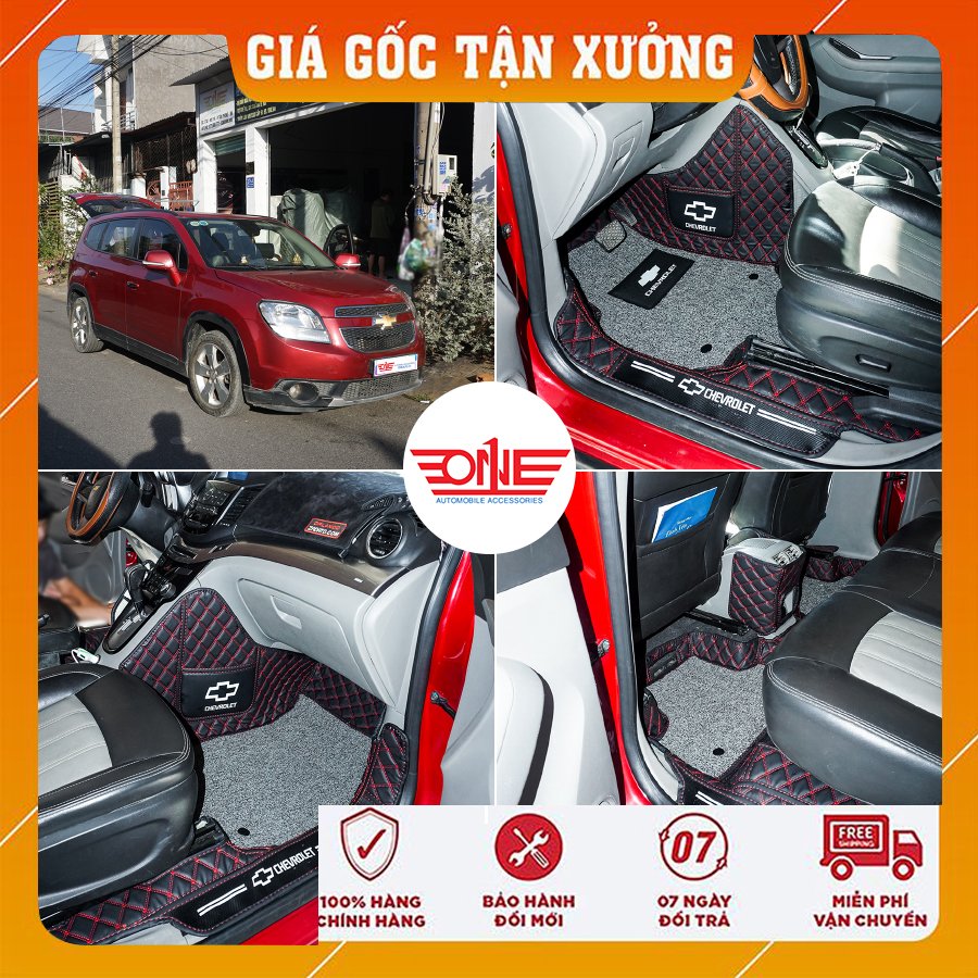 Thảm lót sàn ô tô 8D xe Chevrolet Orlando Full viền cửa