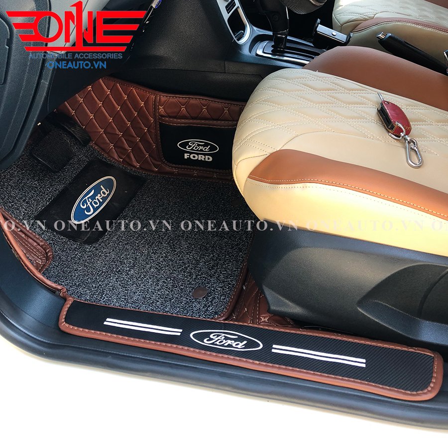 Thảm lót sàn 8D tràn viền cửa xe Ford Fiesta 2013