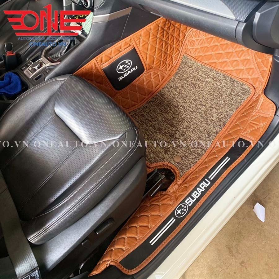 Thảm lót sàn tô 8D Subaru Forester mẫu mới phủ viền cửa