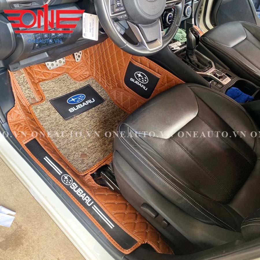 Thảm lót sàn tô 8D Subaru Forester mẫu mới phủ viền cửa