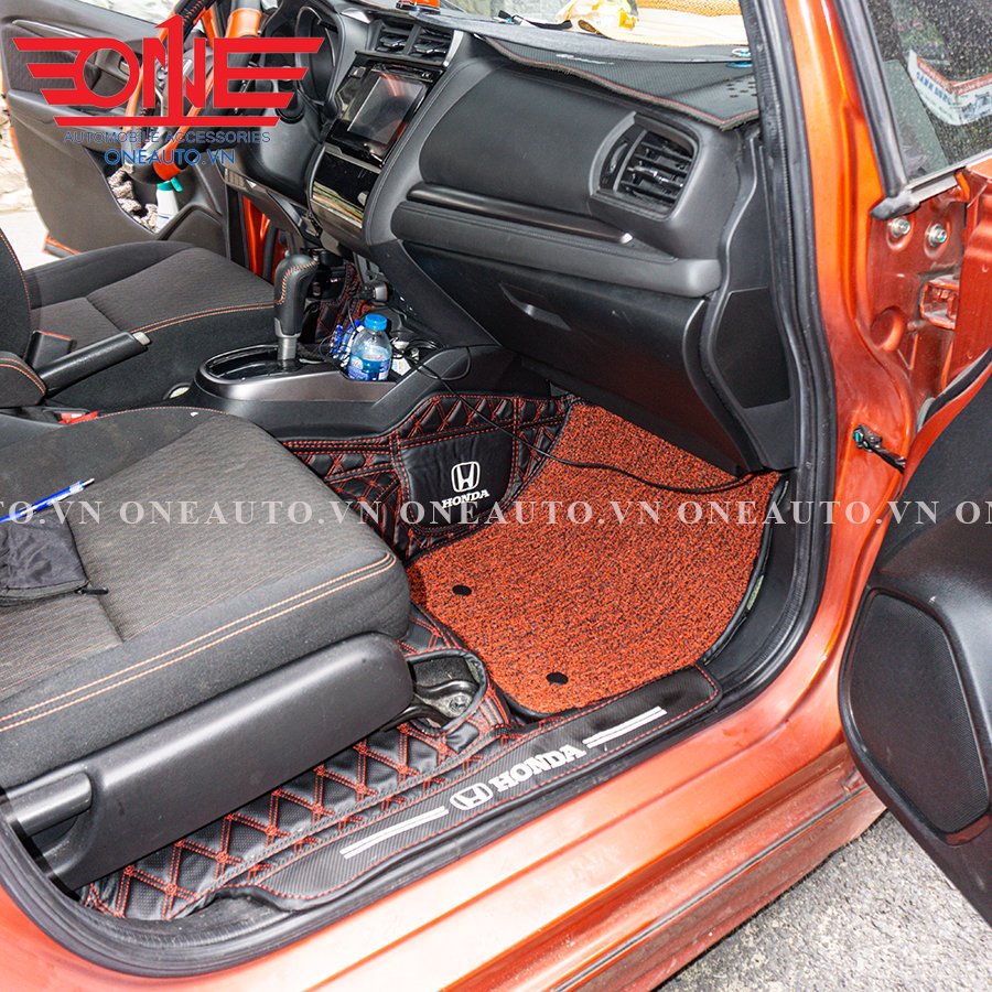 Thảm lót sàn ô tô 8D Honda JAZZ phủ viền cửa