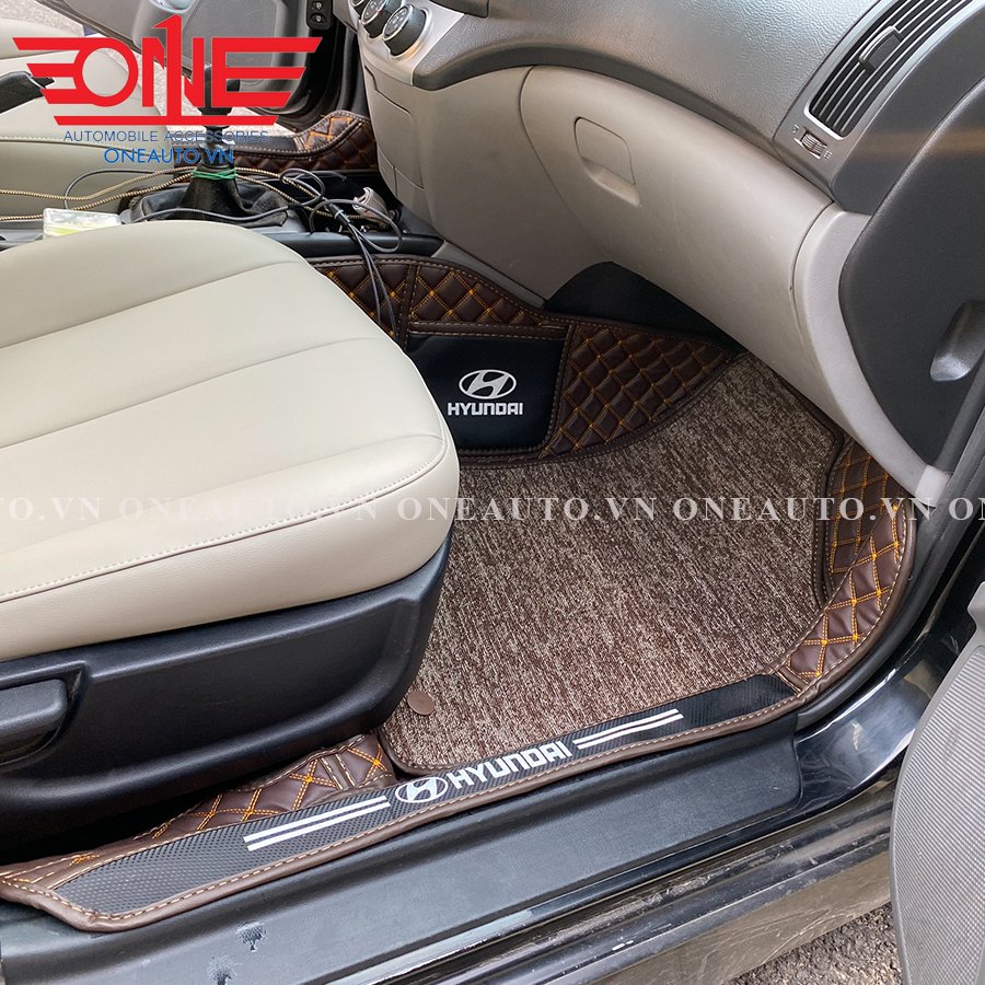 Thảm lót sàn ô tô 8D xe Hyundai Avante phủ viền cửa