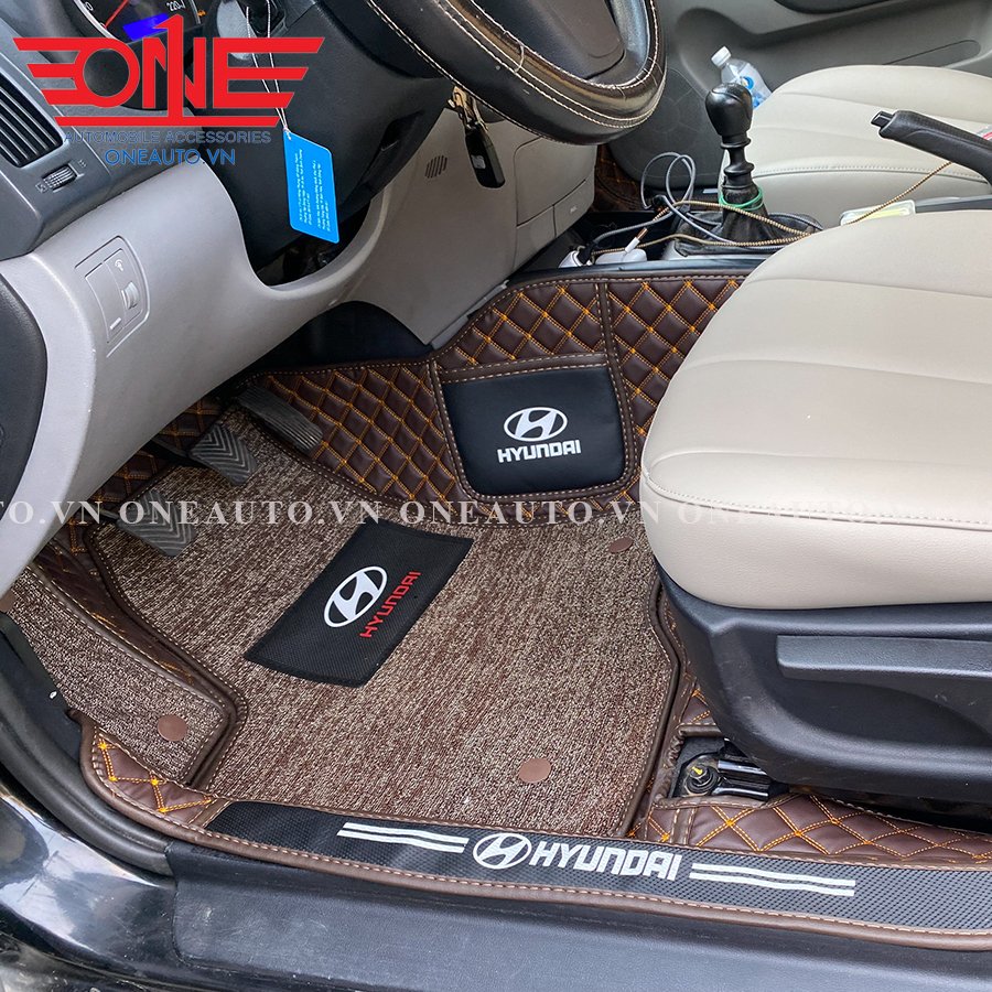 Thảm lót sàn ô tô 8D xe Hyundai Avante phủ viền cửa