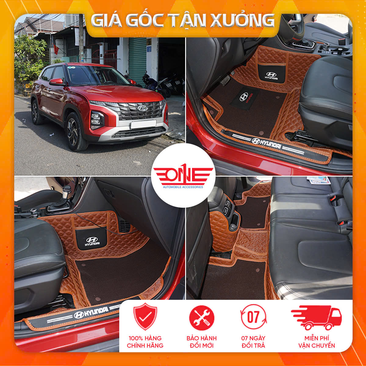 Thảm lót sàn ô tô 8D tràn viền xe Hyundai Creta 2023