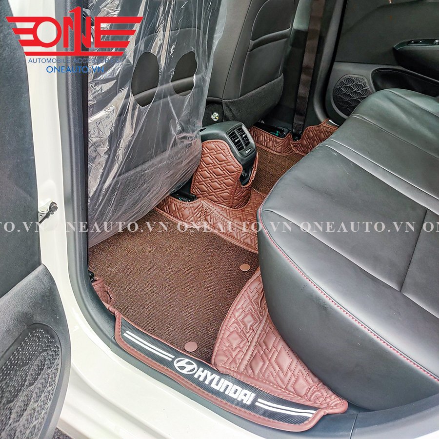 Thảm lót sàn ô tô 8D Hyundai I10 phủ viền cửa