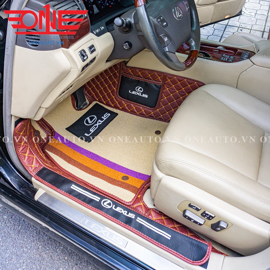 Thảm lót sàn ô tô 8D Lexus LS460L tràn viền 