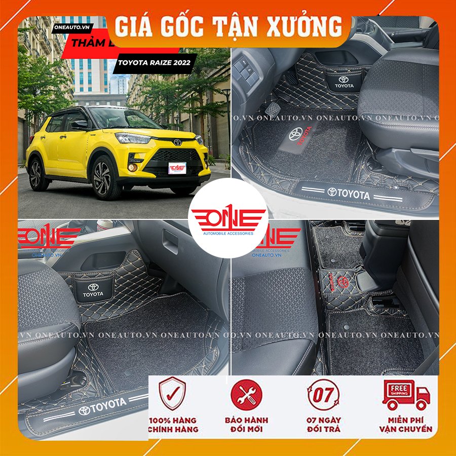 Thảm lót sàn ô tô 8D Toyota Raize 2022 - 2024
