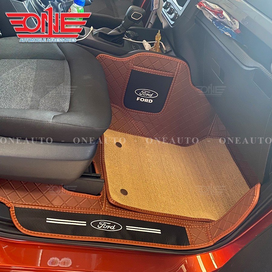 Thảm lót sàn ô tô 8D Ford Ranger 2023 Full viền cửa