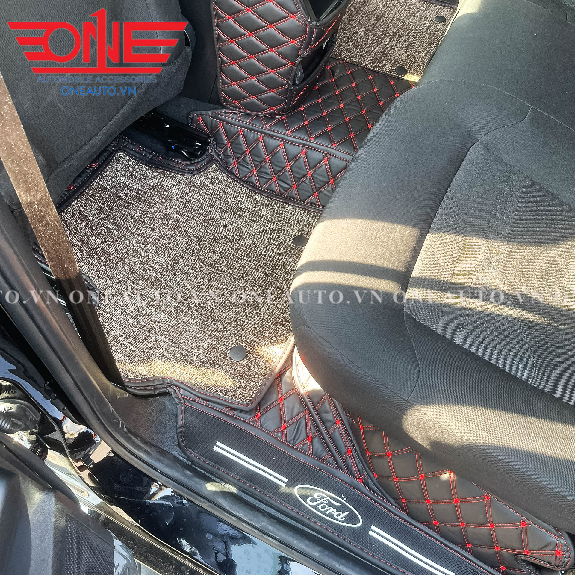 Thảm lót sàn ô tô 8D Ford Ranger 2023 Full viền cửa