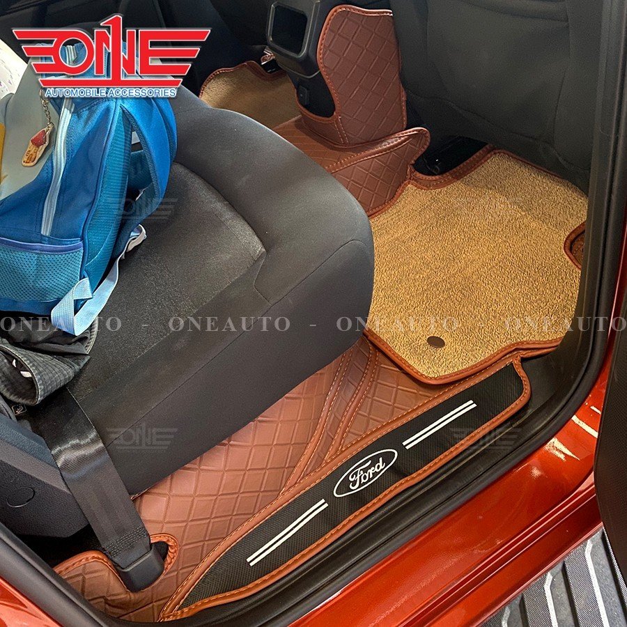 Thảm lót sàn ô tô 8D Ford Ranger 2023 Full viền cửa