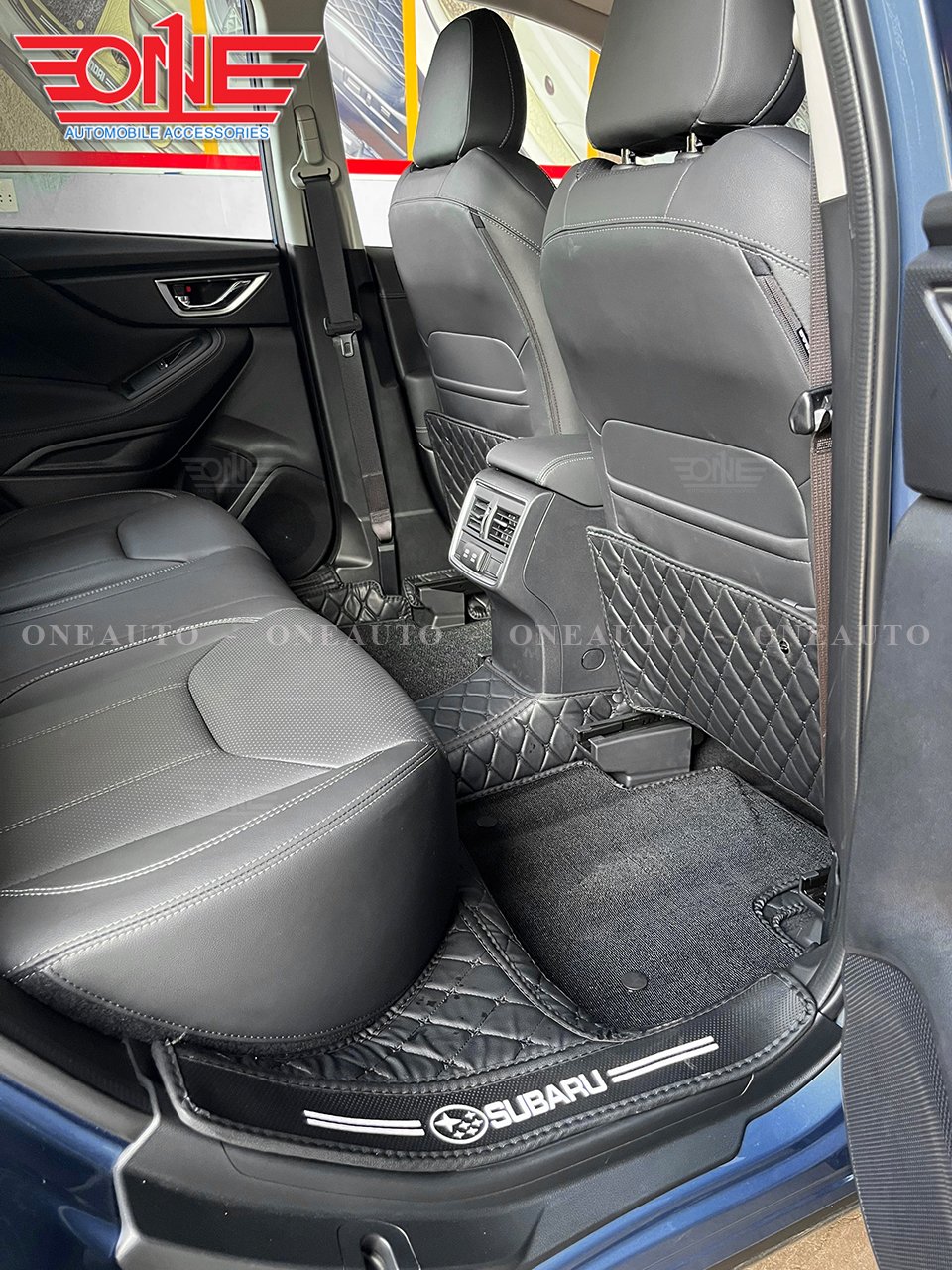 Thảm lót sàn tô 8D Subaru Forester mẫu mới phủ viền cửa
