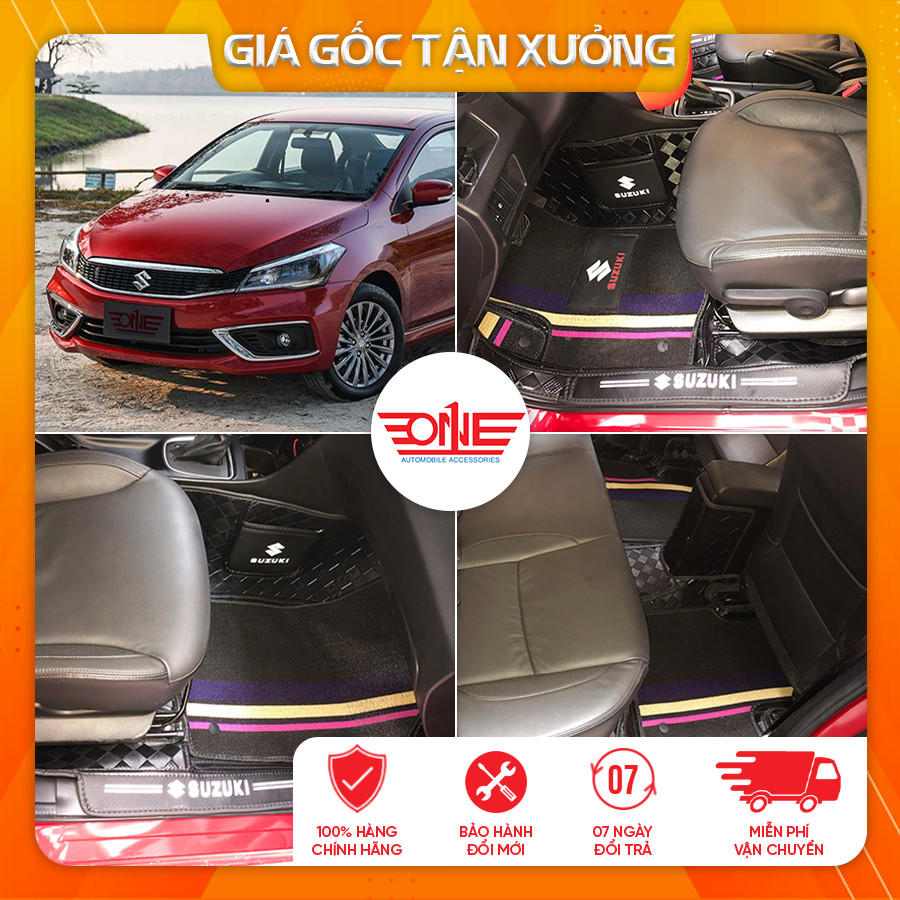 Thảm lót sàn ô tô 8D Suzuki Ciaz phủ viền cửa