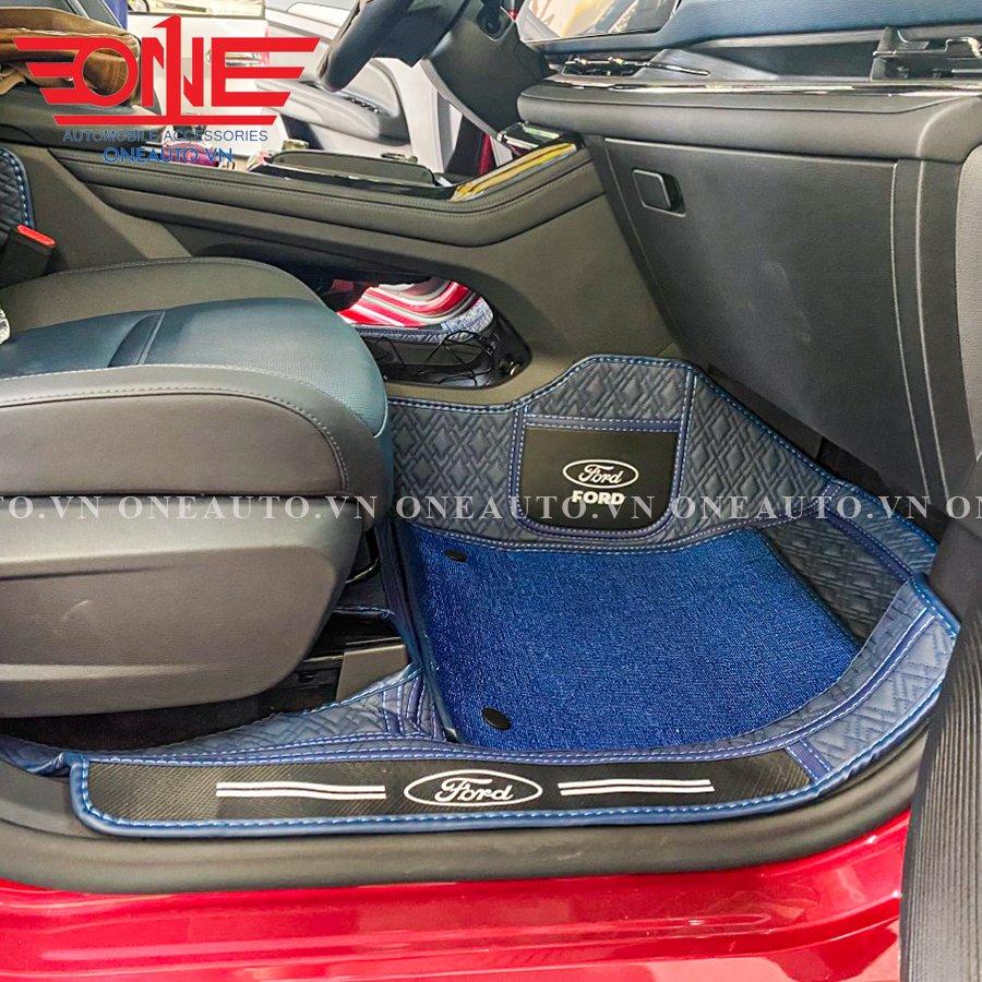 Thảm lót sàn ô tô 8D xe Ford Territory 2022 Full viền cửa