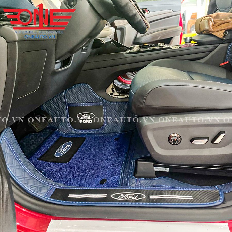 Thảm lót sàn ô tô 8D xe Ford Territory 2022 Full viền cửa