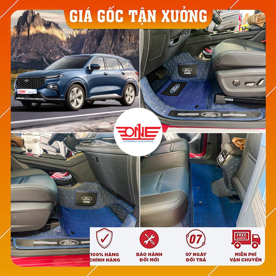 Thảm lót sàn ô tô 8D xe Ford Territory 2022 Full viền cửa