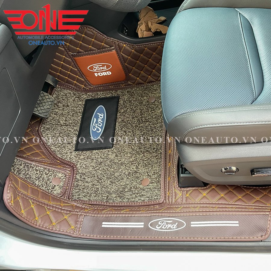 Thảm lót sàn ô tô 8D xe Ford Territory 2022 Full viền cửa