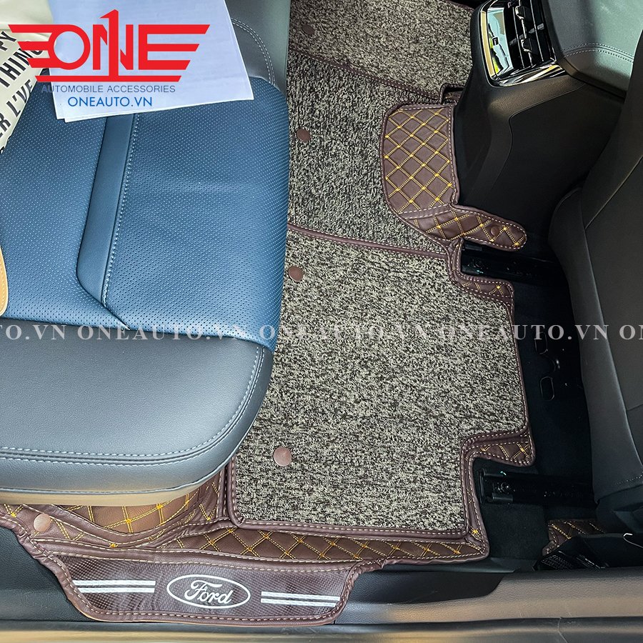 Thảm lót sàn ô tô 8D xe Ford Territory 2022 Full viền cửa