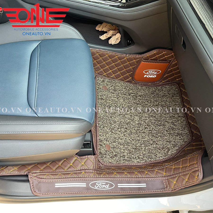 Thảm lót sàn ô tô 8D xe Ford Territory 2022 Full viền cửa