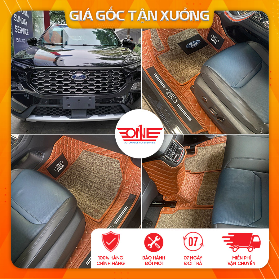 Thảm lót sàn ô tô 8D xe Ford Territory 2022 Full viền cửa