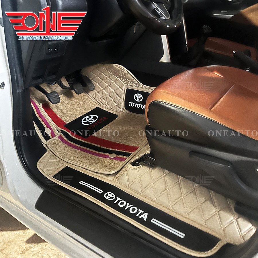 Thảm lót sàn ô tô 8D Toyota INNOVA 2006 - 2015 Full viền cửa
