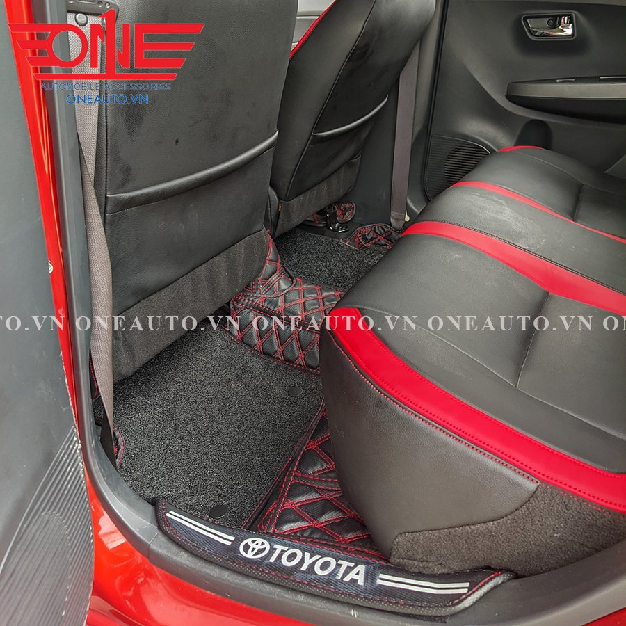 Thảm lót sàn ô tô 8D Toyota Wigo Form phủ viền cửa