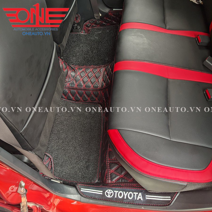 Thảm lót sàn ô tô 8D Toyota Wigo Form phủ viền cửa