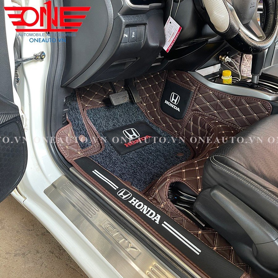 Thảm lót sàn ô tô 8D Full viền cửa Honda City 2015 - 2023