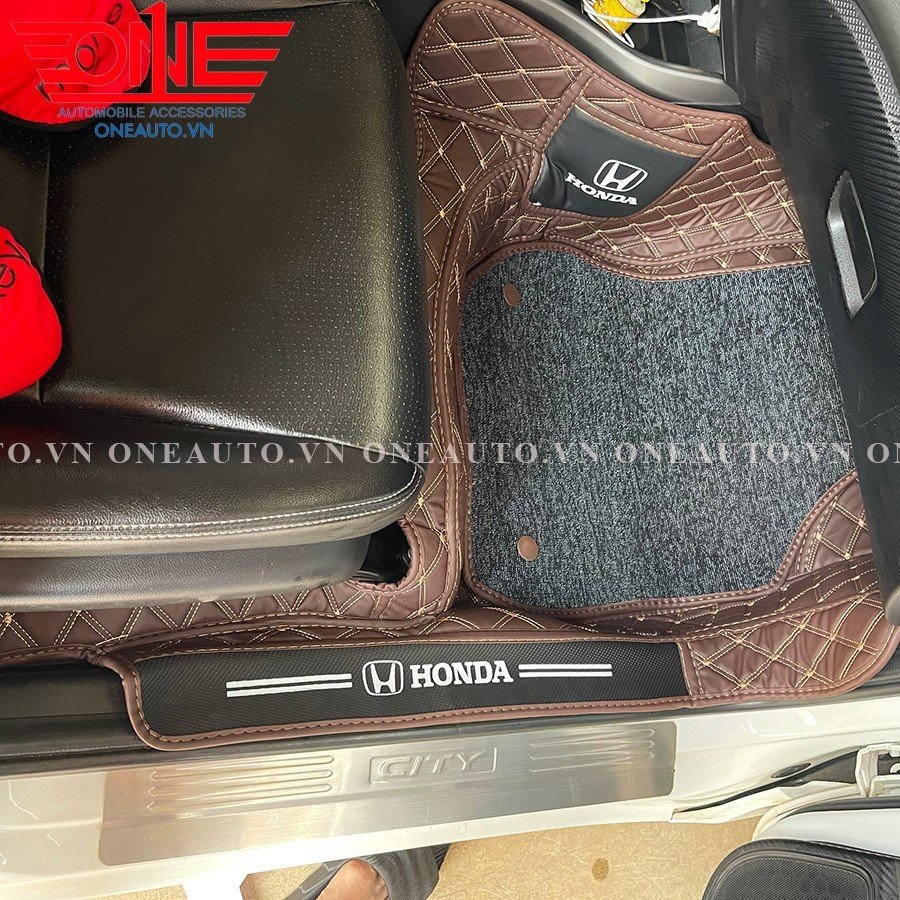 Thảm lót sàn ô tô 8D Full viền cửa Honda City 2015 - 2023