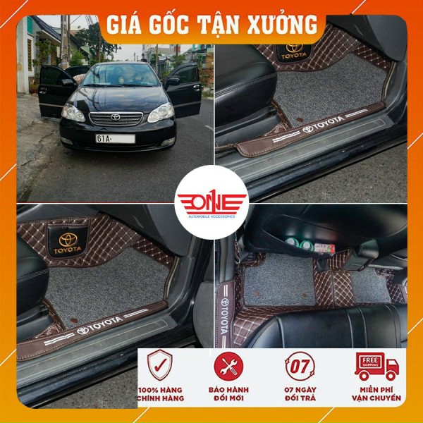 Thảm lót sàn ô tô 8D xe ô tô Toyota Altis Full viền bậc cửa