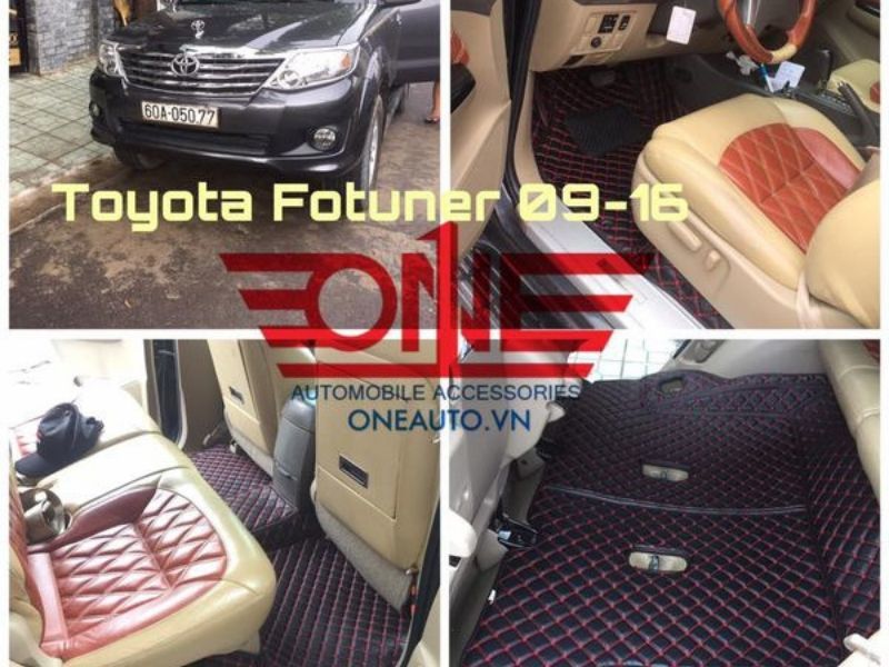 Thảm lót sàn ô tô  cao cấp Toyata Fortunner 2015