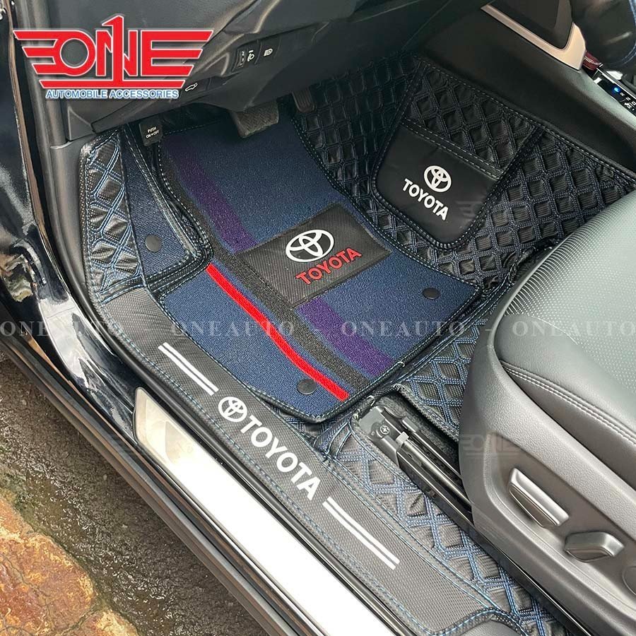 Thảm lót sàn ô tô 8D Toyota Cross FULL viền cửa