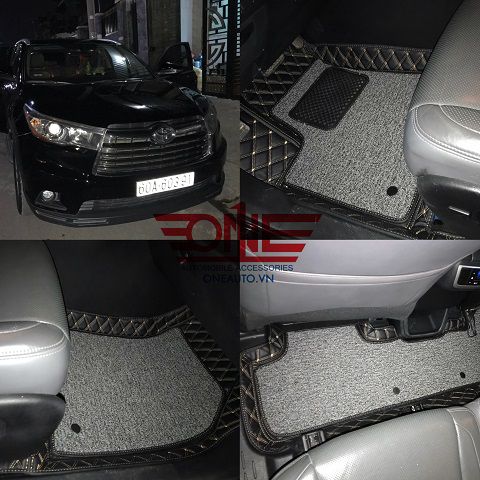 Thảm Lót Sàn Da Cao Cấp TOYOTA HIGHLANDER 2018-2019