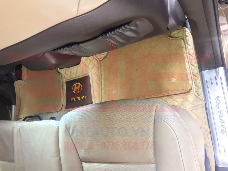 Thảm Lót Sàn Ô Tô Hyundai Santafe 2018