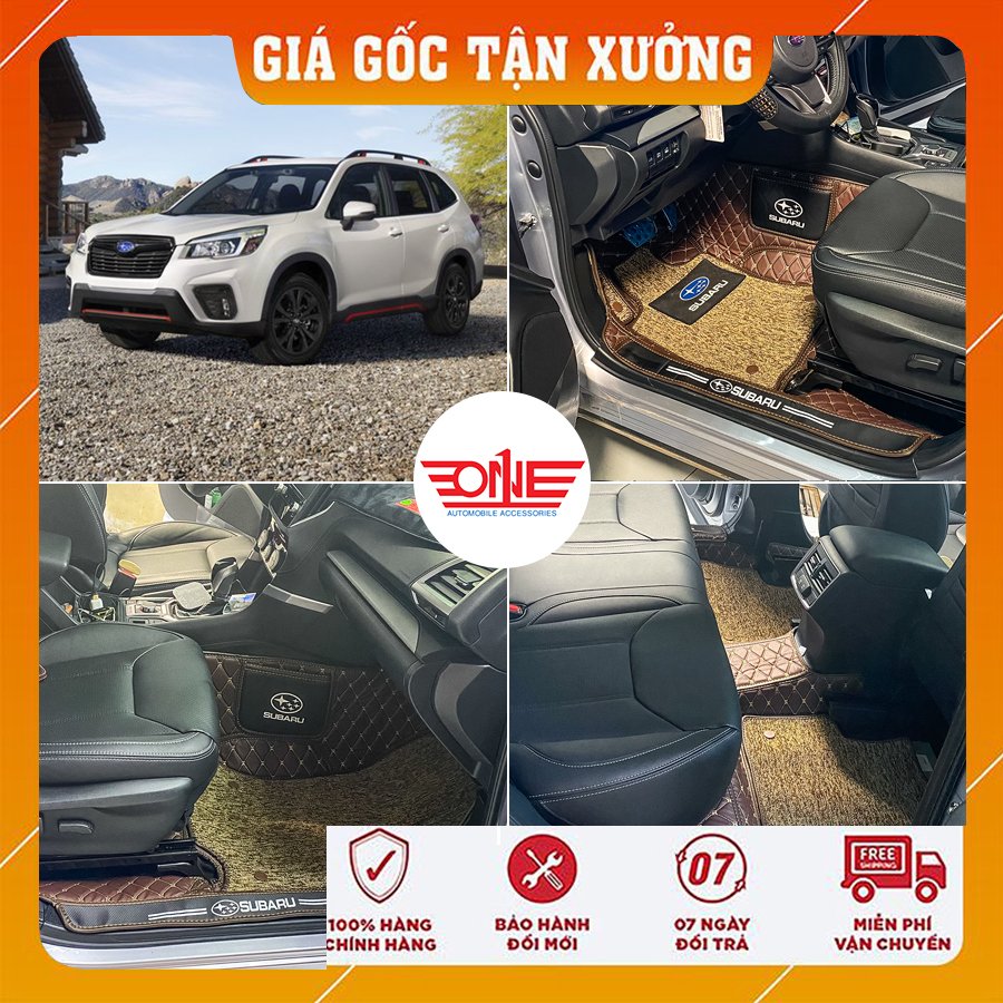 Thảm lót sàn tô 8D Subaru Forester mẫu mới phủ viền cửa