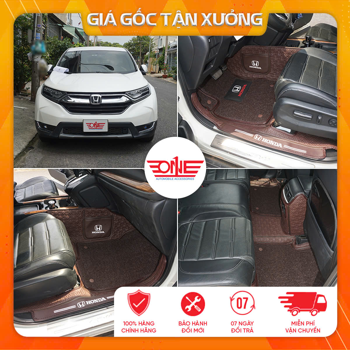 Thảm lót sàn ô tô 8D Honda CRV 2017 - 2023 Full viền cửa