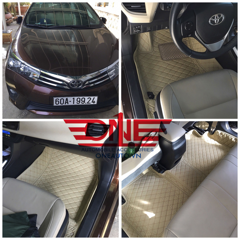 Thảm Lót Sàn Da Cao Cấp TOYOTA COROLLA ALTIS