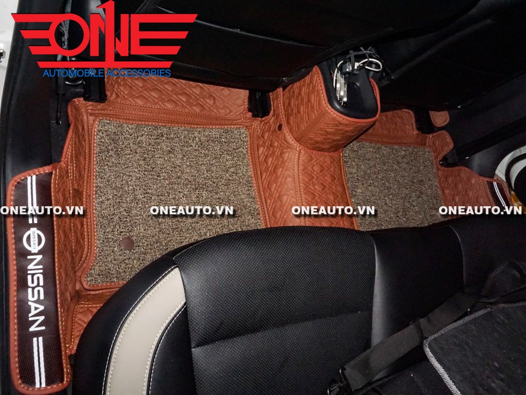 Thảm lót sàn ô tô 8D Nissan Almera Full viền cửa